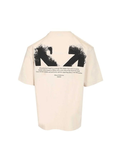 OFF WHITE HALF ARROW T-SHIRT CREAM