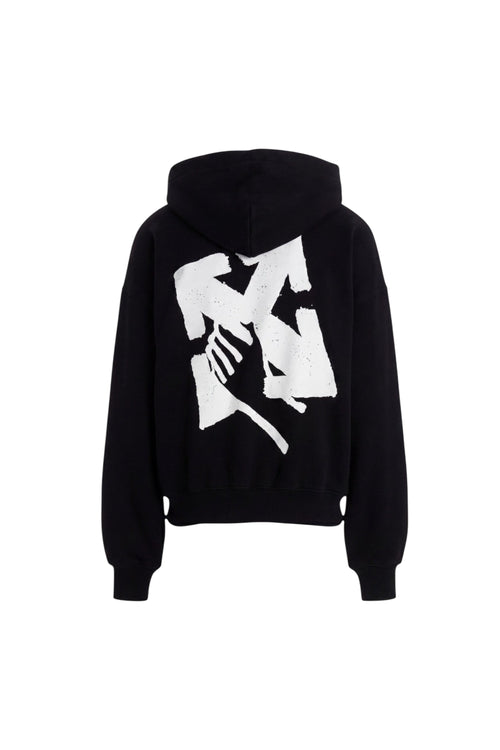 OFF WHITE HAND ARROW HOODIE BLACK