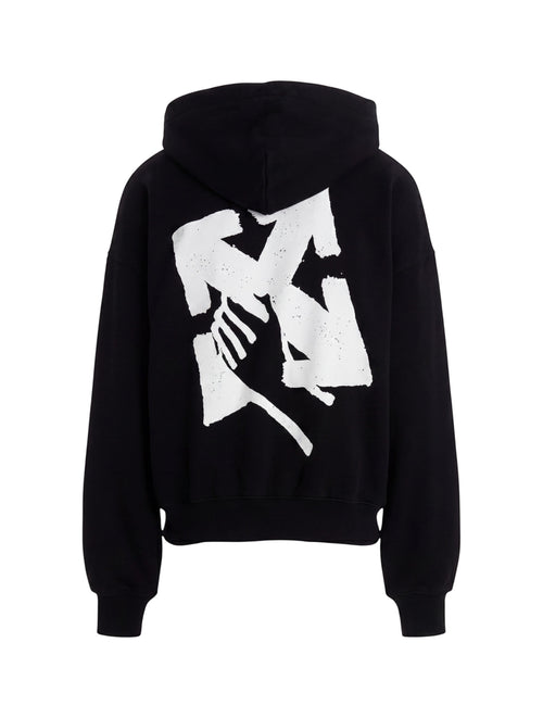 OFF WHITE HAND ARROW HOODIE BLACK
