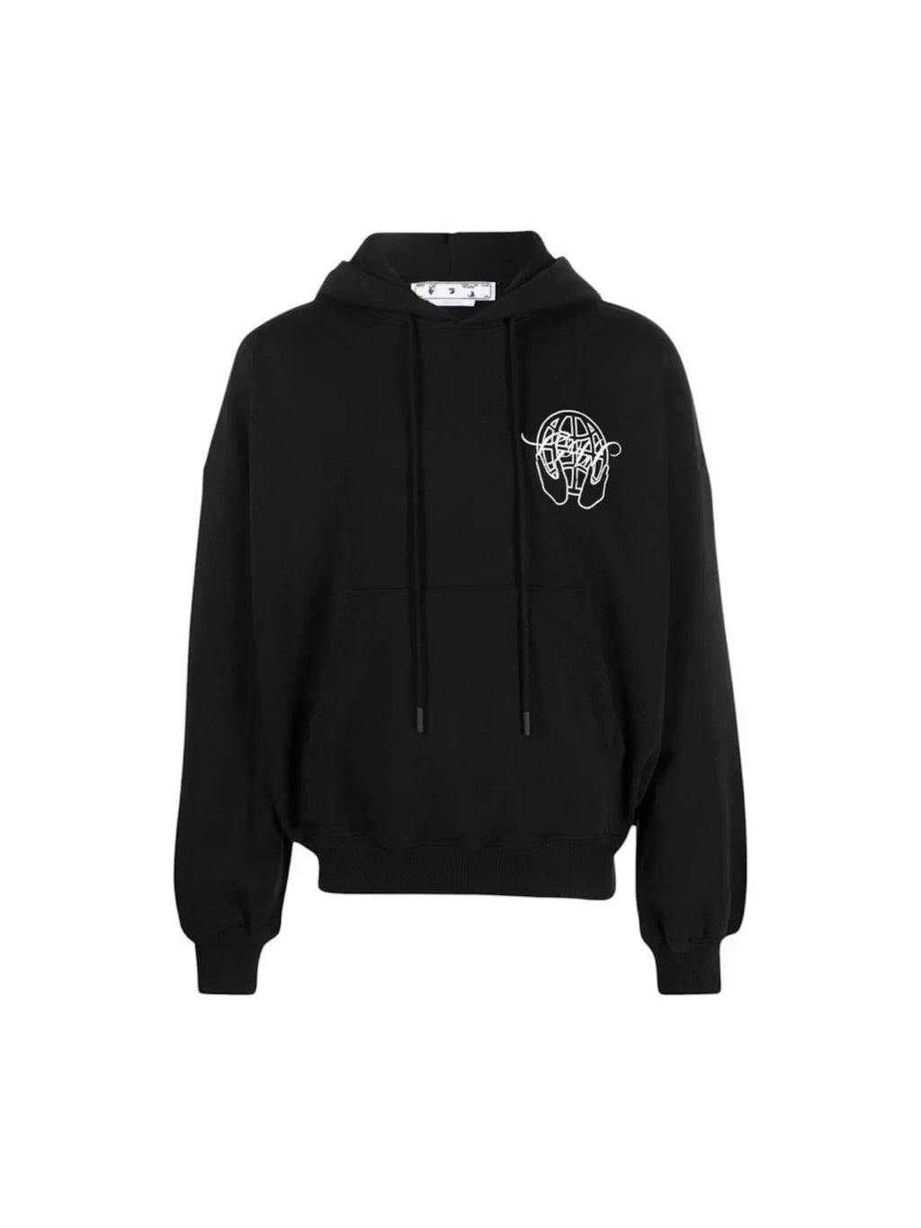 OFF WHITE HAND ARROW HOODIE BLACK