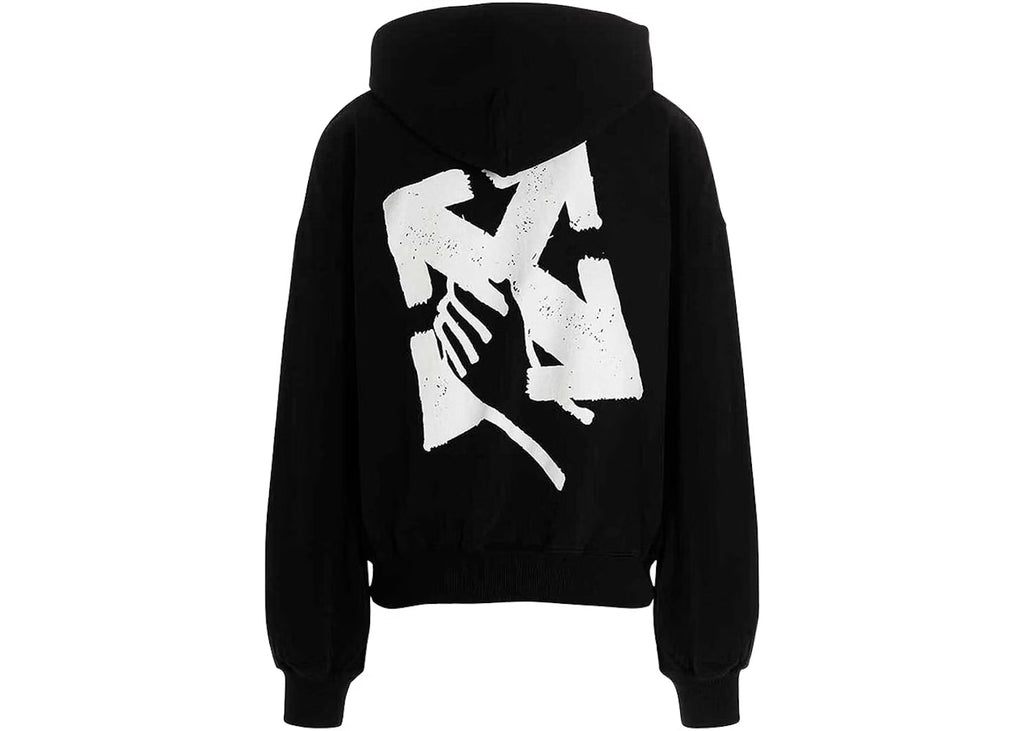 OFF WHITE HAND ARROW HOODIE BLACK