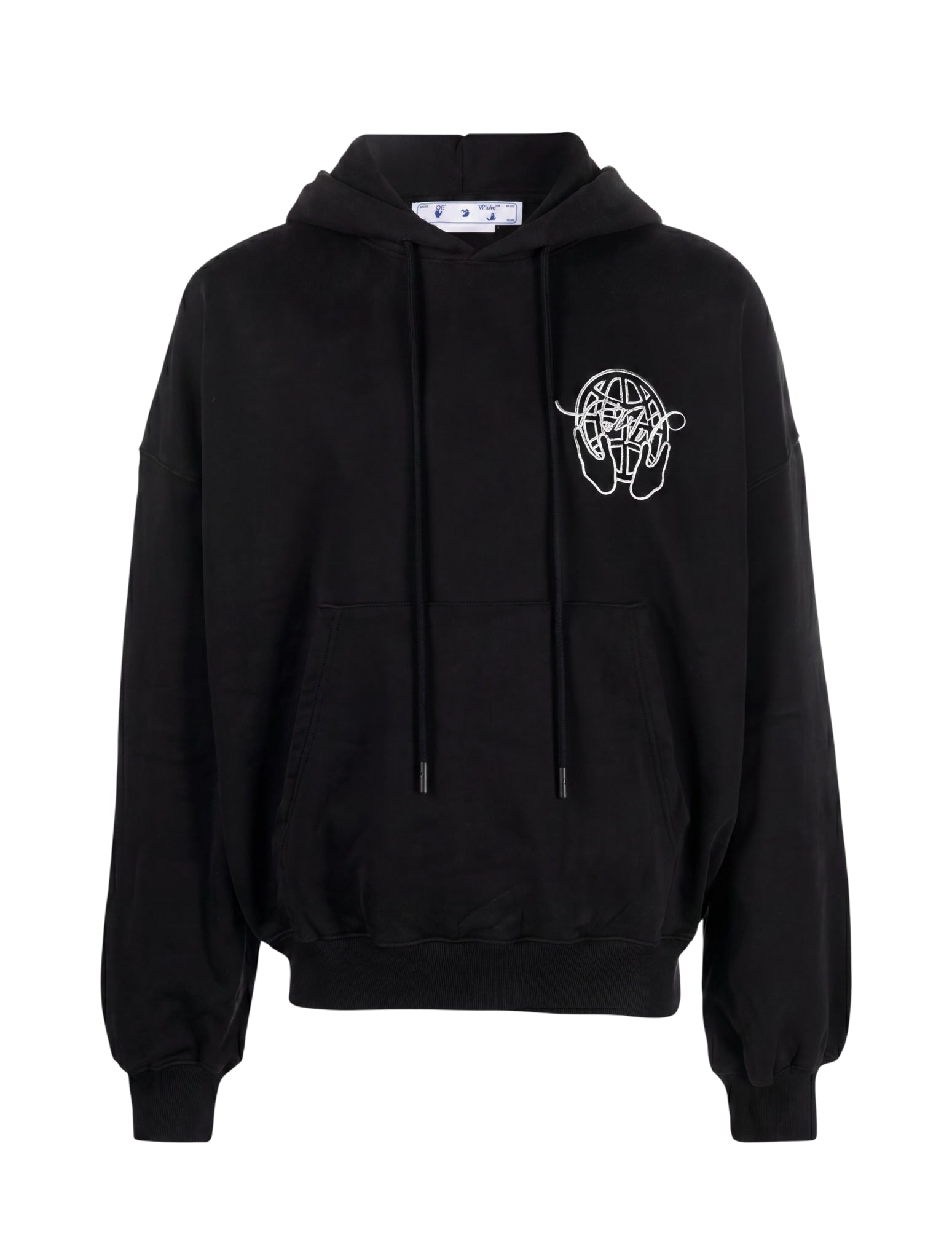OFF WHITE HAND ARROW HOODIE BLACK