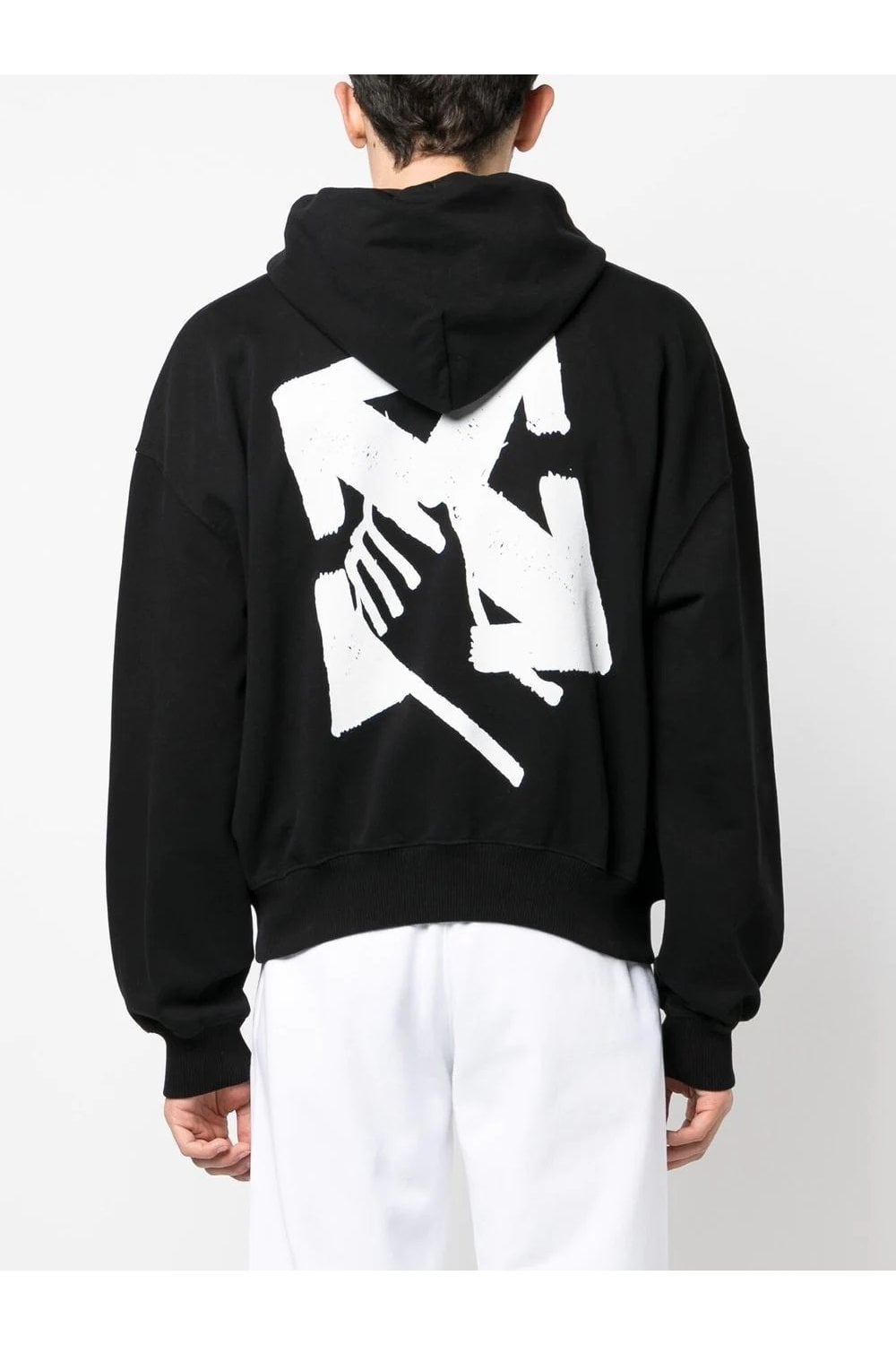 OFF WHITE HAND ARROW HOODIE BLACK