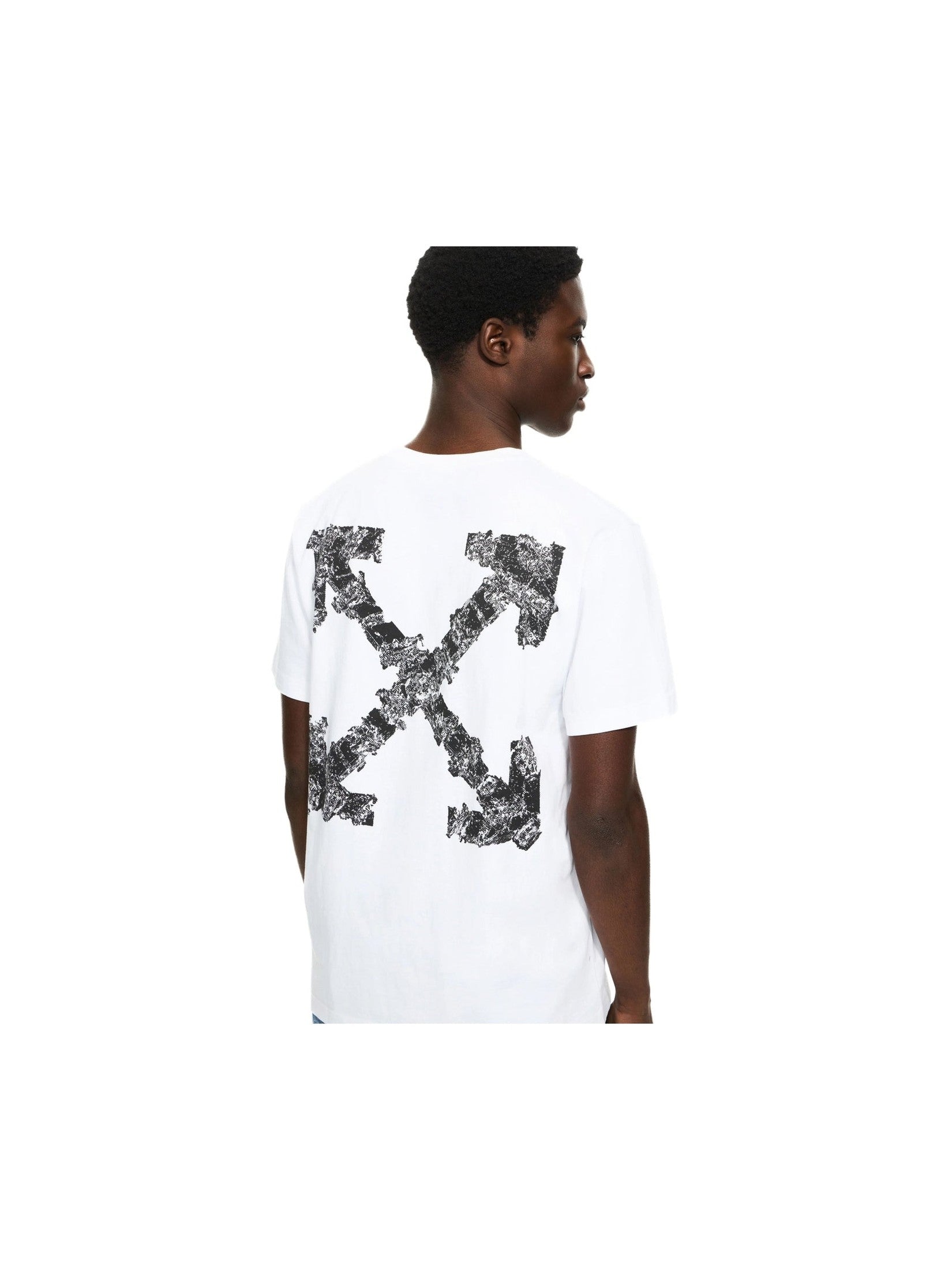 OFF WHITE HERALDIC ARROW SLIM T-SHIRT WHITE