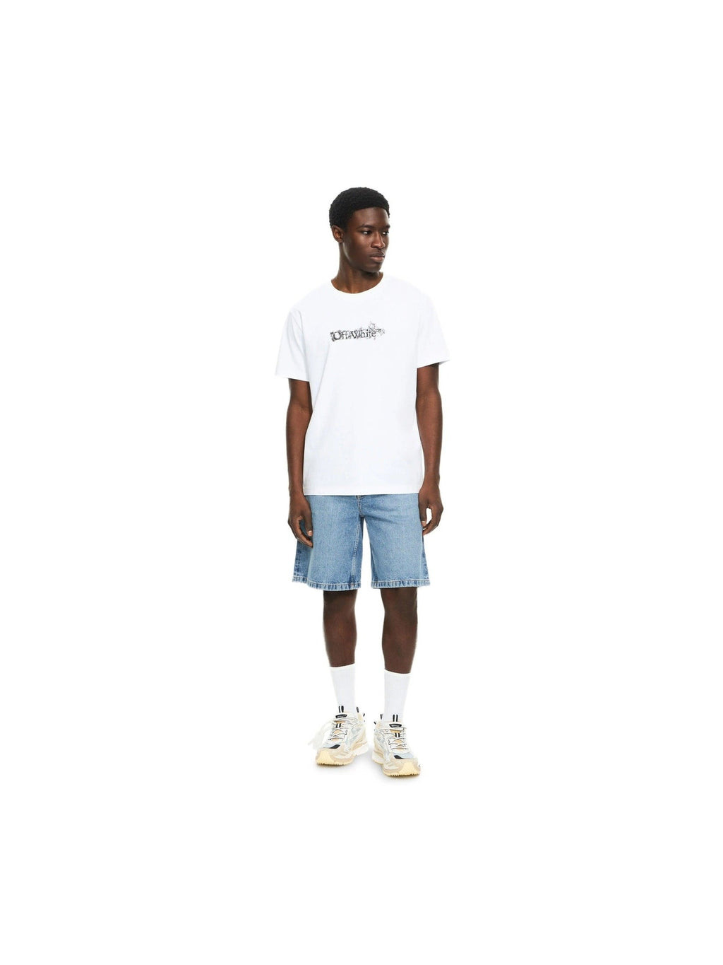 OFF WHITE HERALDIC ARROW SLIM T-SHIRT WHITE