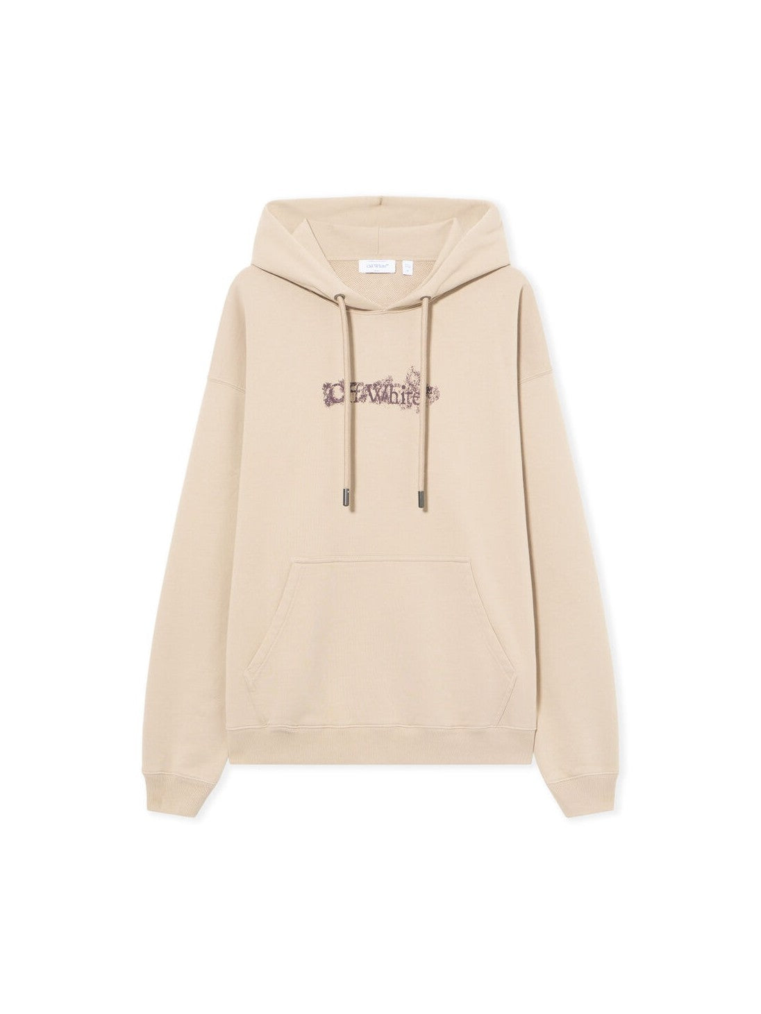 OFF WHITE HERALDIC  BEIGE ARROW SKATE HOODIE