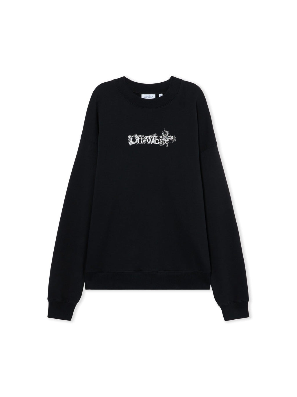 OFF WHITE HERALDIC CREWNECK BLACK ARROW
