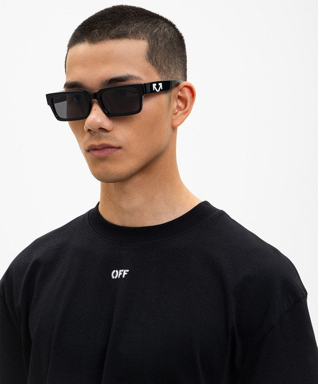 OFF-WHITE HUNTINGTON BLACK SUNGLASS