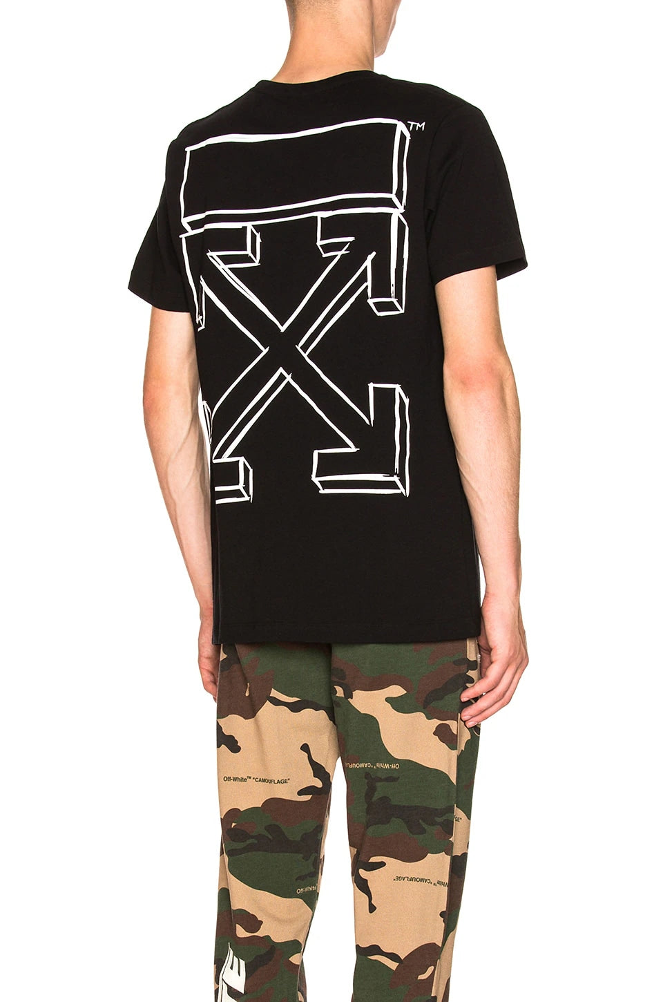 OFF WHITE MARKERS ARROW BLACK T-SHIRT