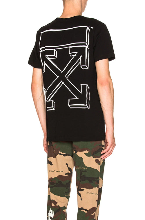 OFF WHITE MARKERS ARROW BLACK T-SHIRT