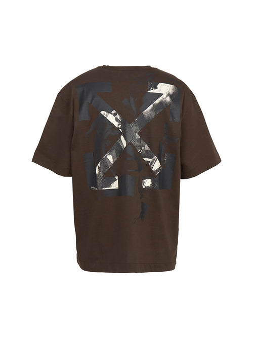 OFF-WHITE MARTYRDOM ARROW SKATE BROWN T-SHIRT