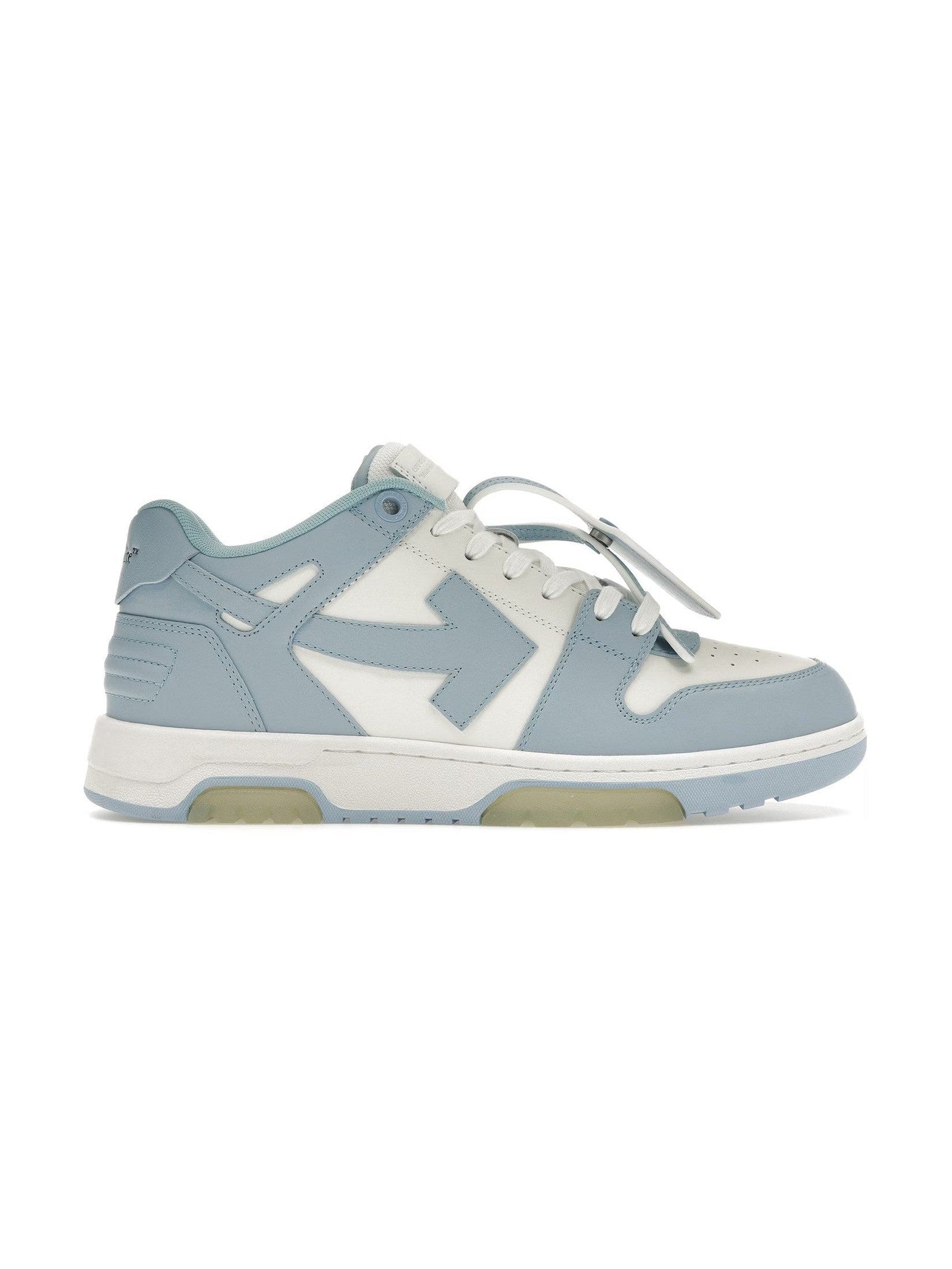 OFF-WHITE OUT OF OFFICE CALF LEATHER WHITE BABY BLUE