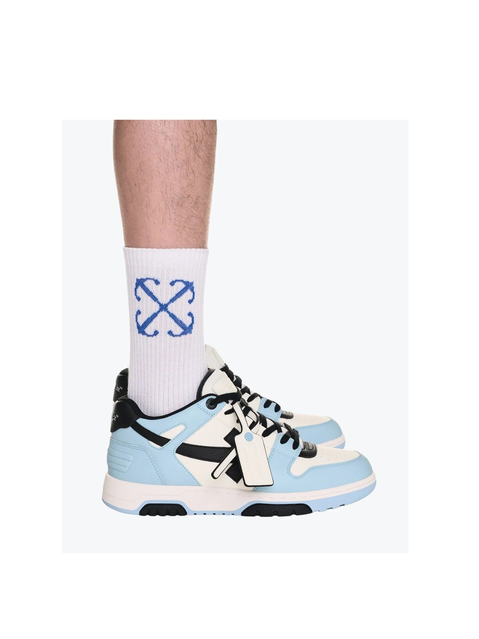OFF-WHITE OUT OF OFFICE LOW TOPS LIGHT BLUE BLACK