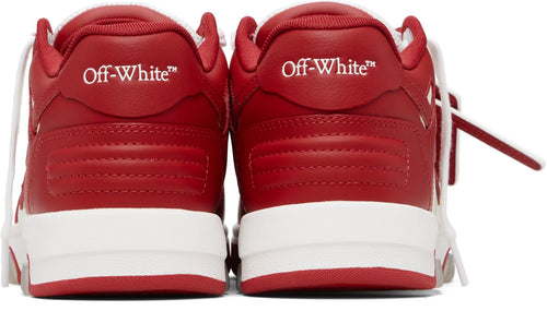 OFF WHITE OUT OF OFFICE RED & WHITE CALF LEATHER 