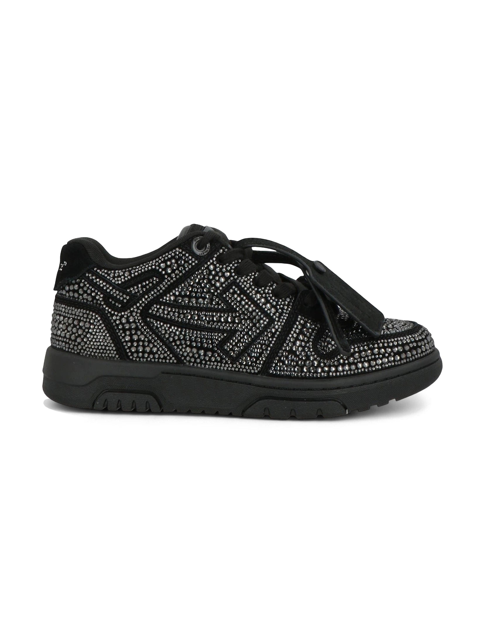 OFF-WHITE OUT OF OFFICE STRASS CRYSTAL EMBELLISHED BLACK