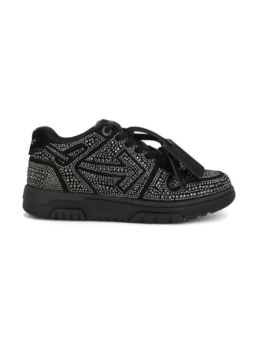 OFF-WHITE OUT OF OFFICE STRASS CRYSTAL EMBELLISHED BLACK