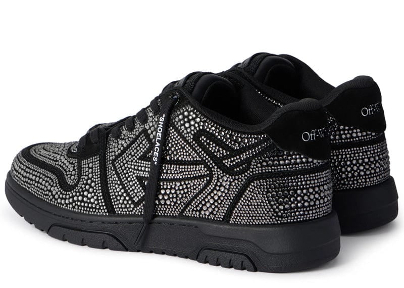 OFF-WHITE OUT OF OFFICE STRASS CRYSTAL EMBELLISHED BLACK