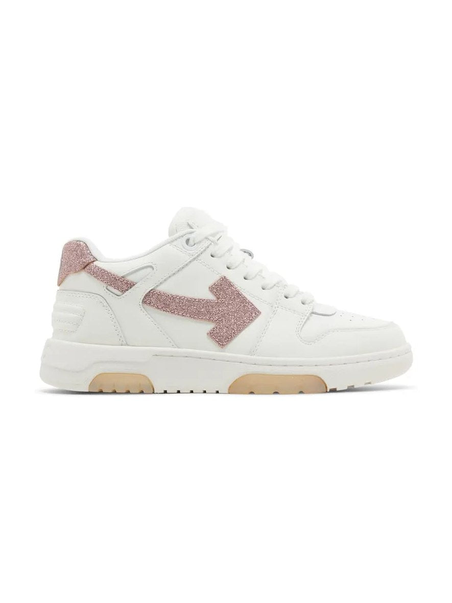 OFF WHITE OUT OF OFFICE WHITE PINK GLITTER