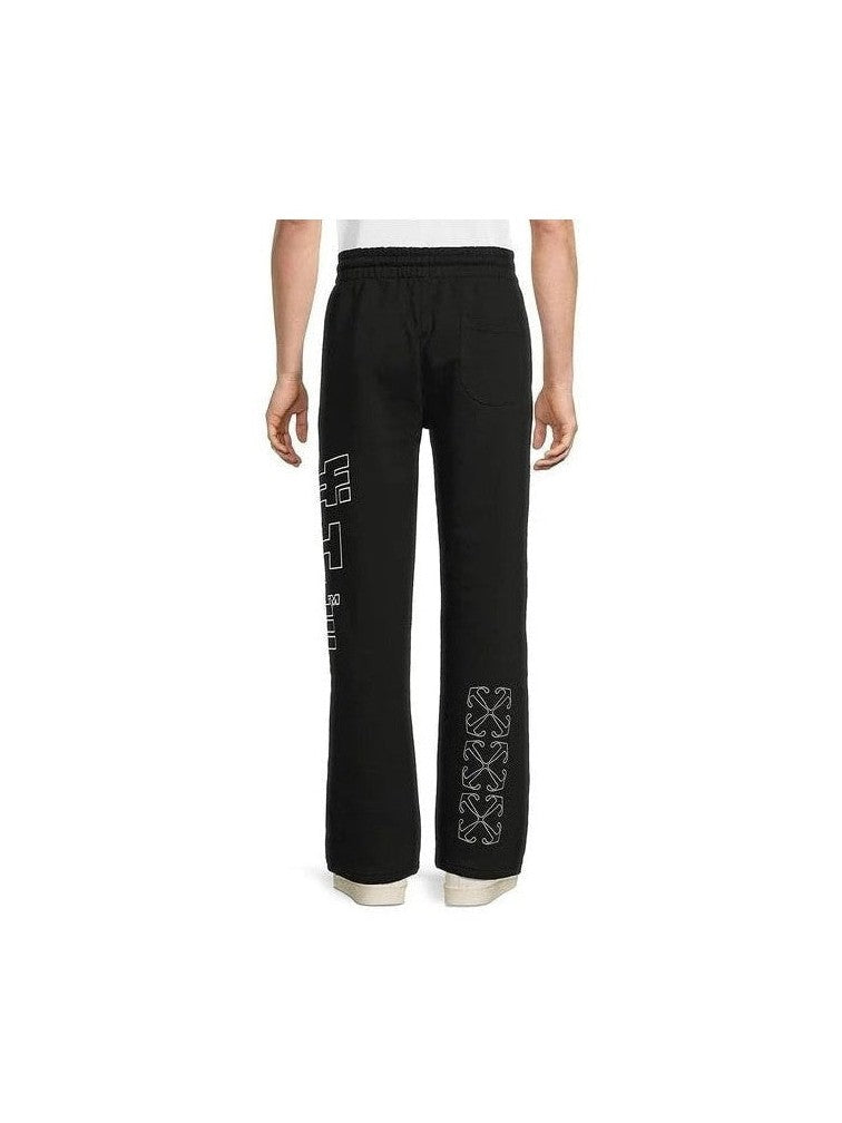 OFF WHITE OUTLINE ARROW SWEATPANTS BLACK