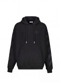 Sudadera negra con capucha Off White OW Diag Skate de The Hype Company con logo frontal y rayas en las mangas