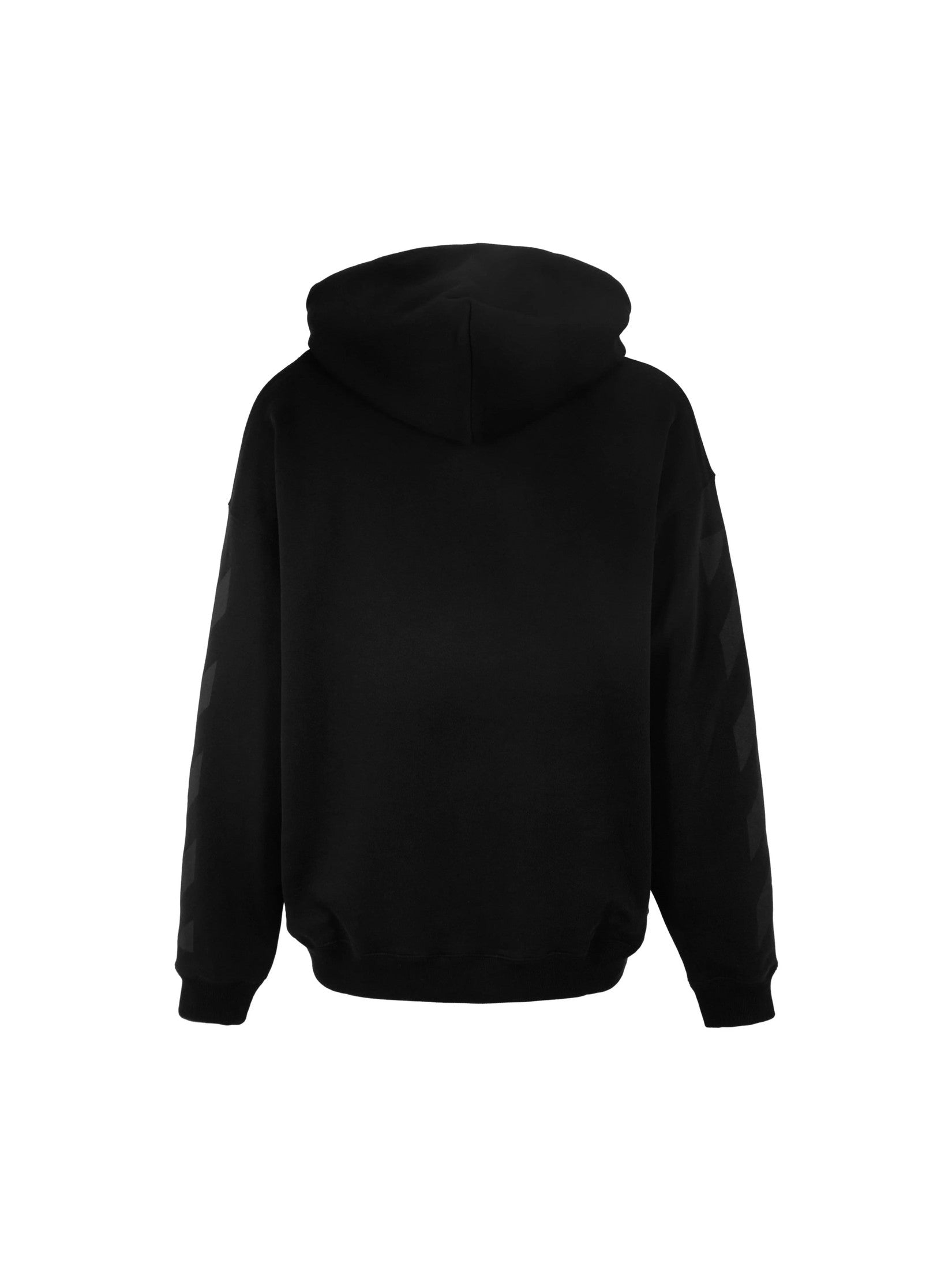 OFF WHITE OW DIAG SKATE HOODIE BLACK