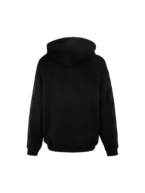 OFF WHITE OW DIAG SKATE HOODIE BLACK