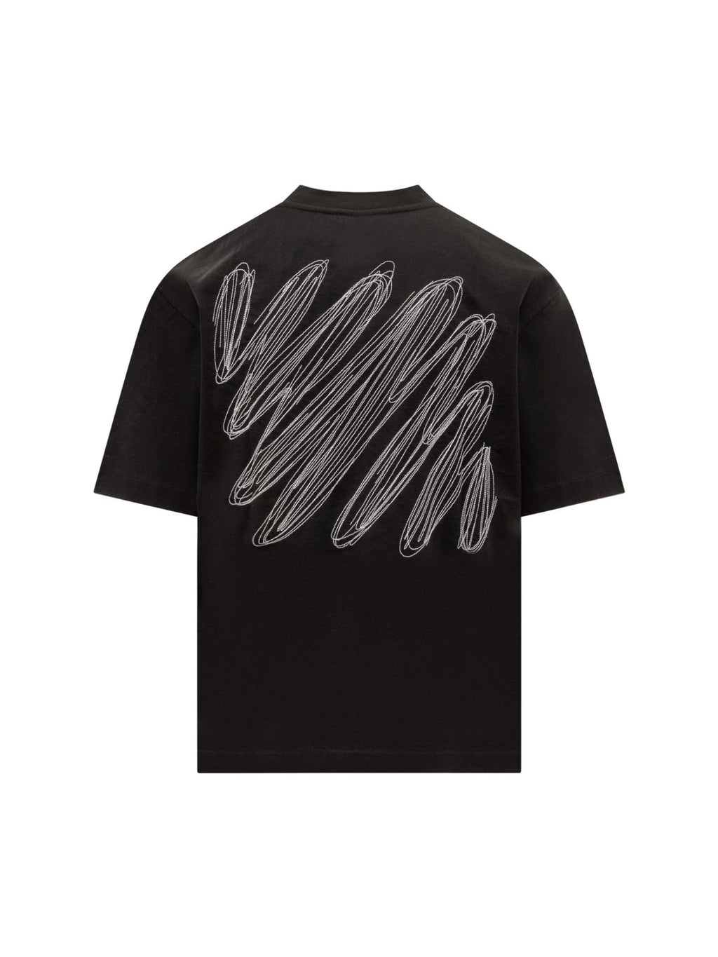 OFF WHITE SCRIBBLE DIAG T SHIRT BLACK