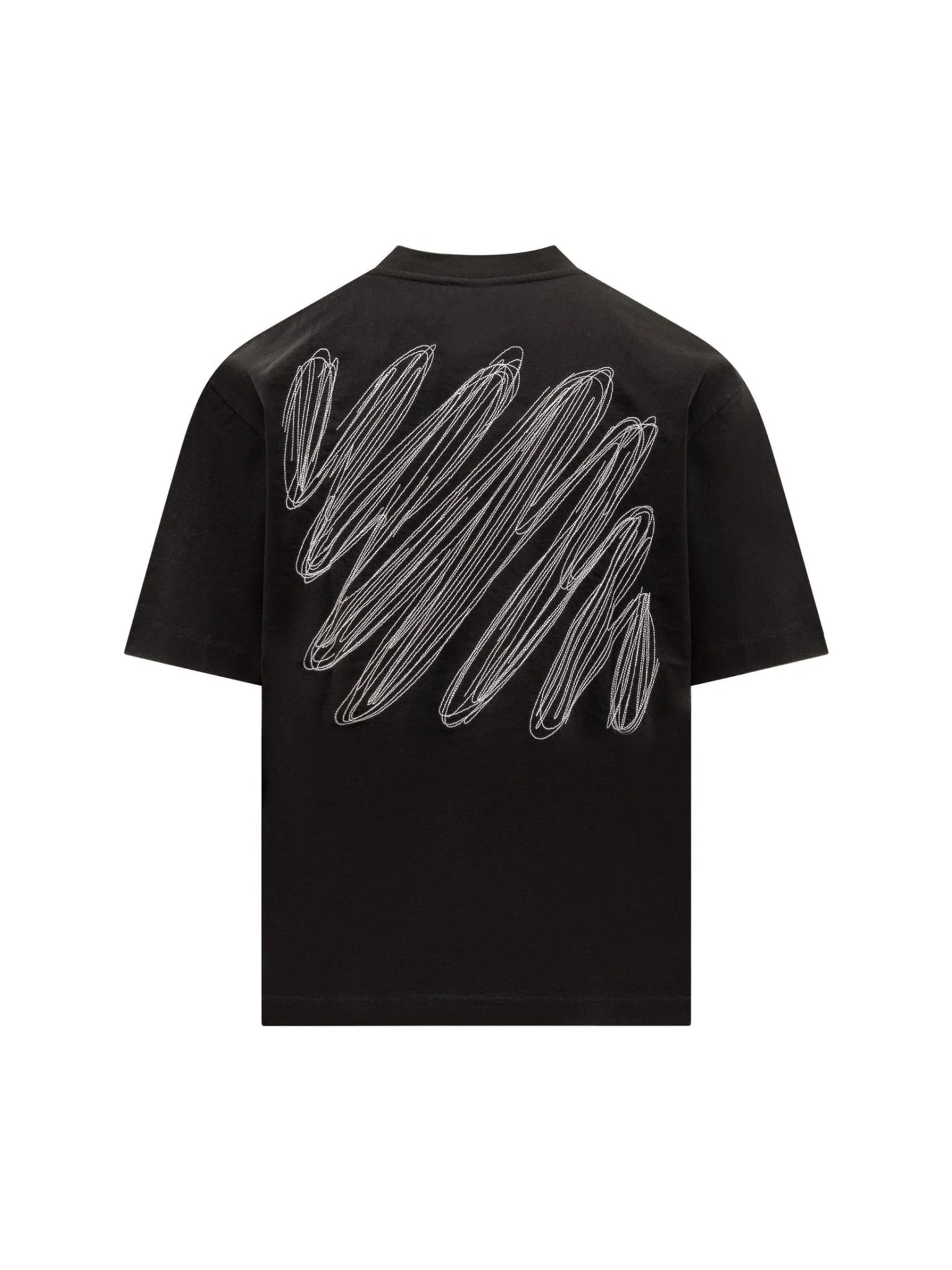 OFF WHITE SCRIBBLE DIAG T SHIRT BLACK