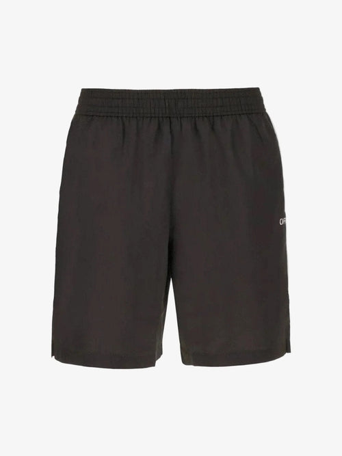 OFF WHITE SCRIBBLE DIAGS SWIM SHORTS BLACK OFF-WHITE The Hype Company
