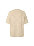 OFF WHITE SLIM ARROW T-SHIRT BROWN