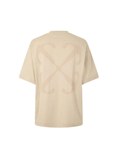 OFF WHITE SLIM ARROW T-SHIRT BROWN