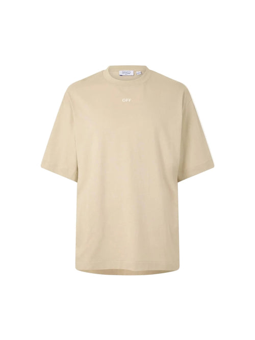 OFF WHITE SLIM ARROW T-SHIRT BROWN