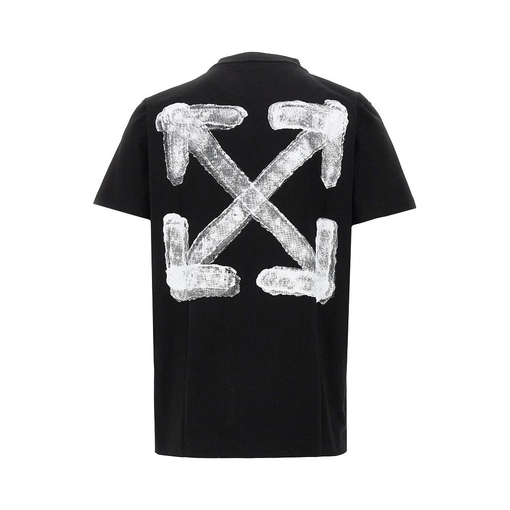 OFF WHITE SPRAY ARROW BLACK T SHIRT