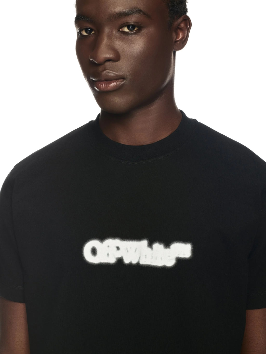 OFF WHITE SPRAY ARROW BLACK T SHIRT