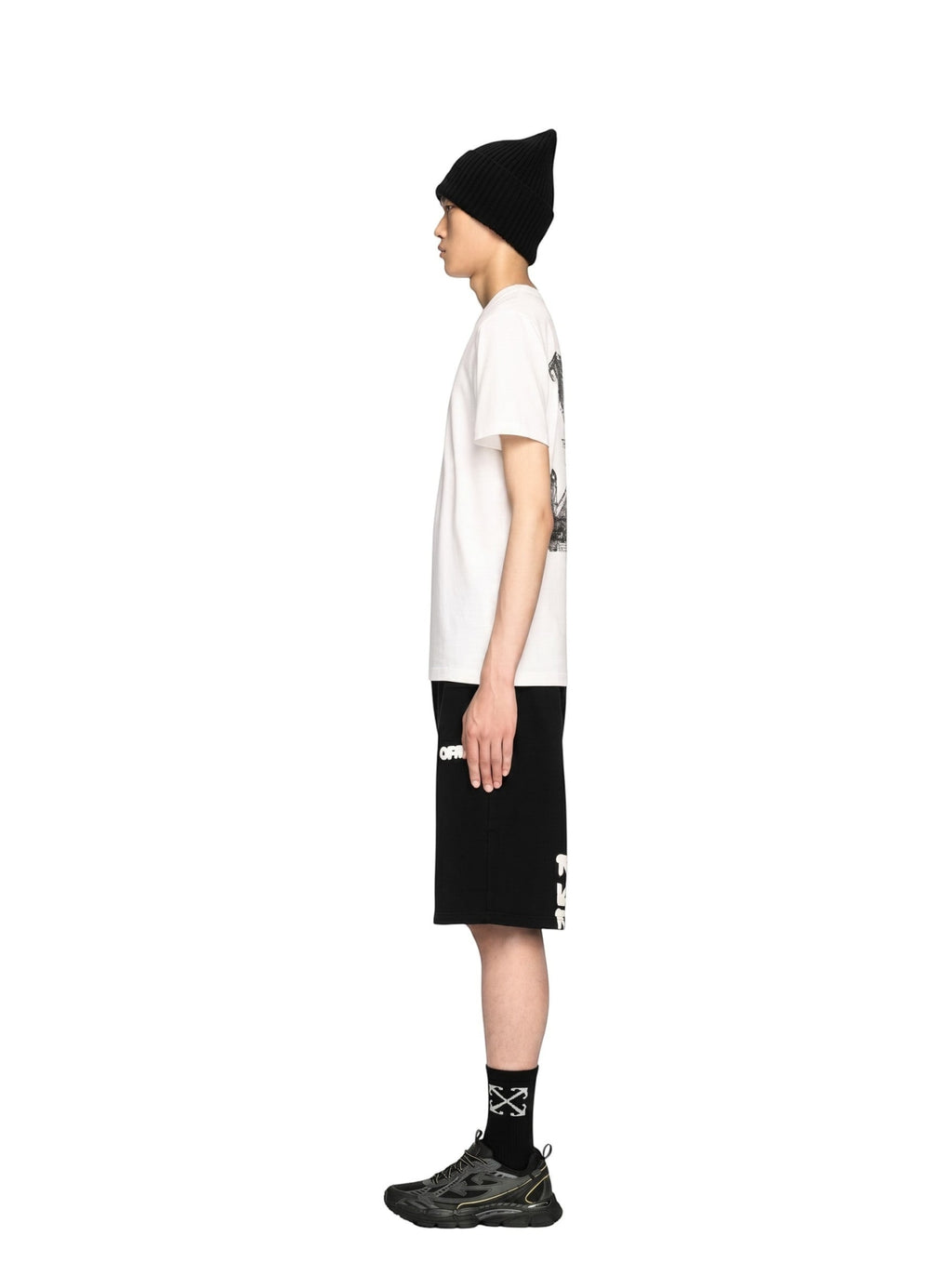 OFF WHITE SPRAY ARROW T-SHIRT WHITE