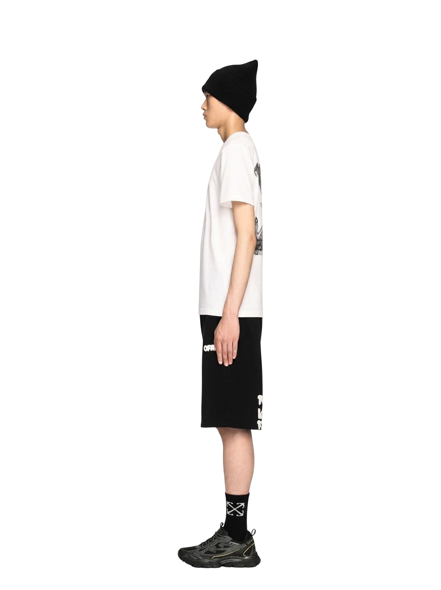 OFF WHITE SPRAY ARROW T-SHIRT WHITE