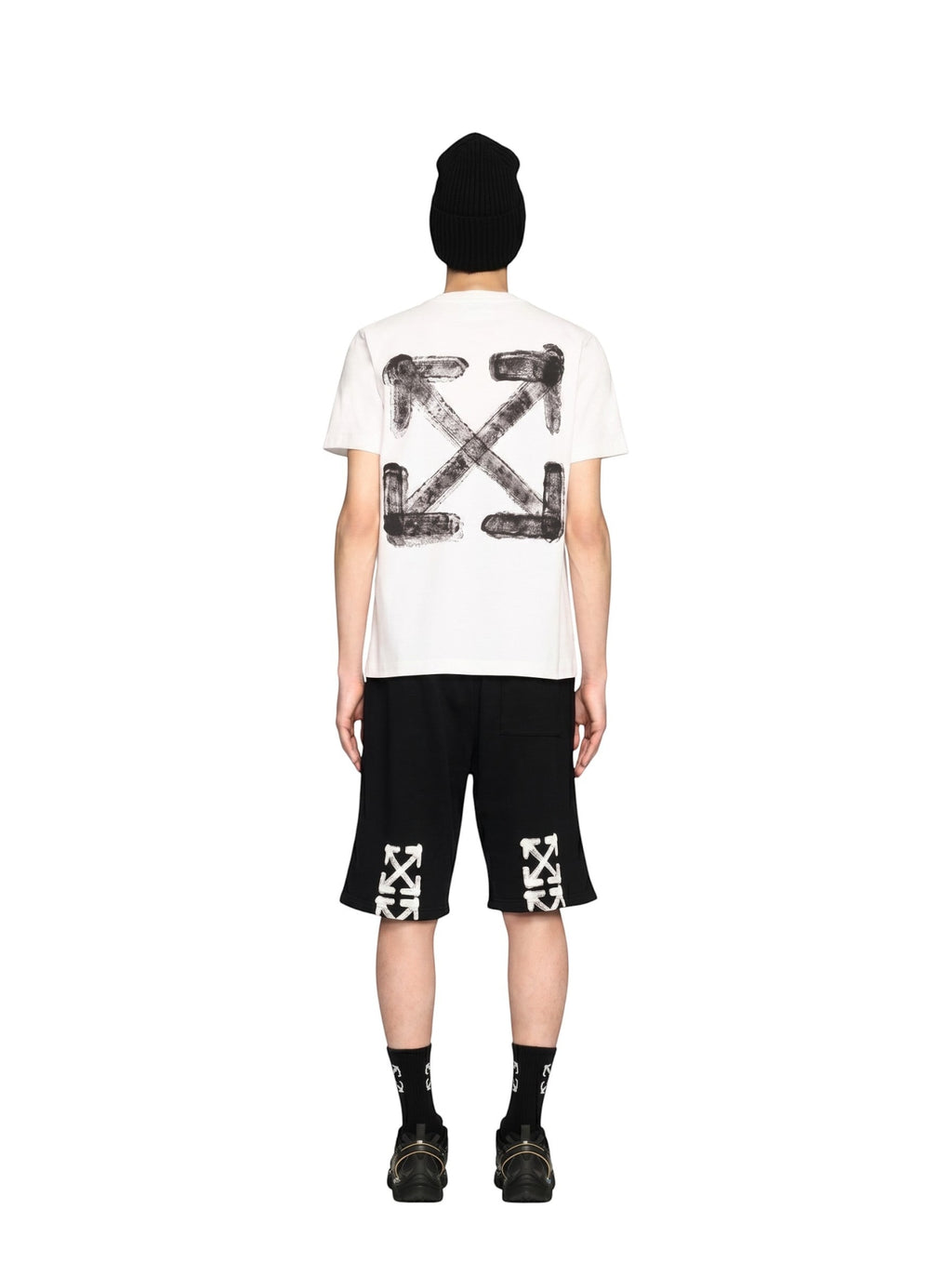 OFF WHITE SPRAY ARROW T-SHIRT WHITE