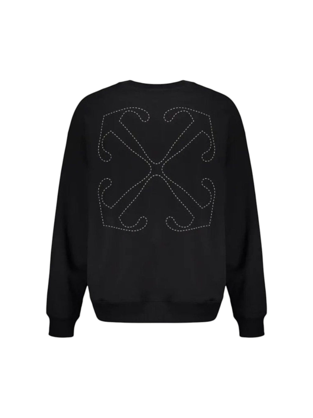 OFF WHITE STITCH ARROW CREWNECK BLACK