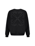 OFF WHITE STITCH ARROW CREWNECK BLACK