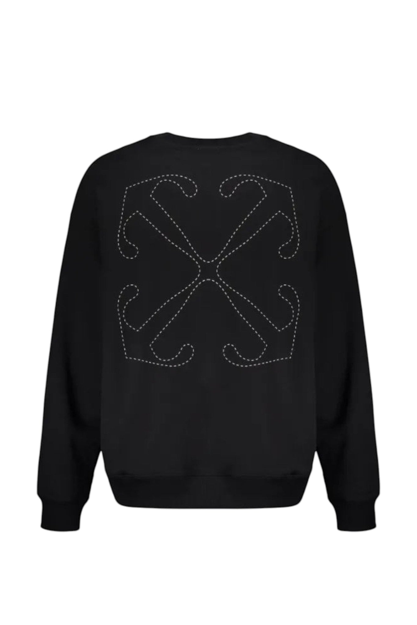 OFF WHITE STITCH ARROW CREWNECK BLACK