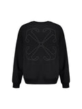 OFF WHITE STITCH ARROW CREWNECK BLACK