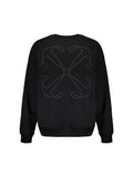 OFF WHITE STITCH ARROW CREWNECK BLACK