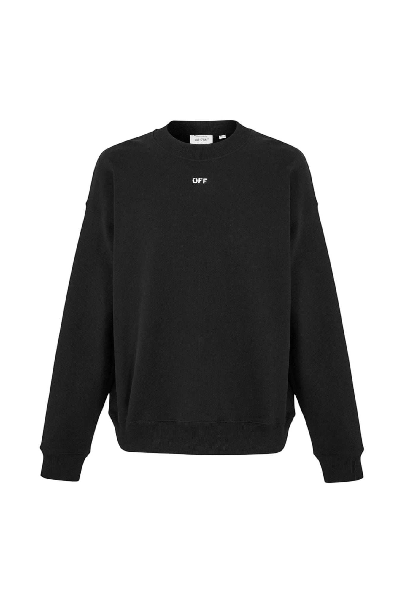 OFF WHITE STITCH ARROW CREWNECK BLACK
