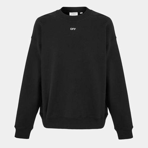 OFF WHITE STITCH ARROW CREWNECK BLACK
