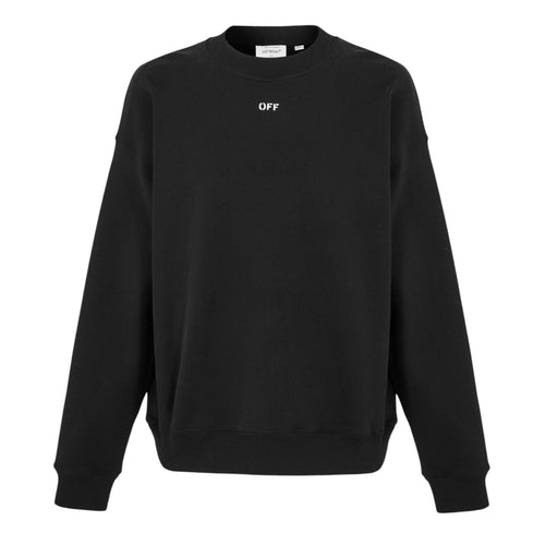 OFF WHITE STITCH ARROW CREWNECK BLACK