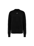 OFF WHITE STITCH ARROW KNIT SWEATER OFF LOGO BLACK OFF-WHITE The Hype Company