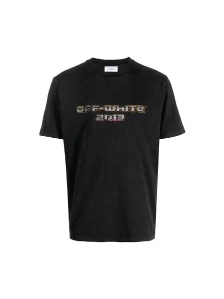 OFF WHITE VINTAGE 2013 LOGO PRINT COTTON BLACK T SHIRT OFF-WHITE The Hype Company