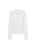 OFF-WHITE WHITE 'OFF' STAMP RIB LONG SLEEVE CREW T-SHIRT