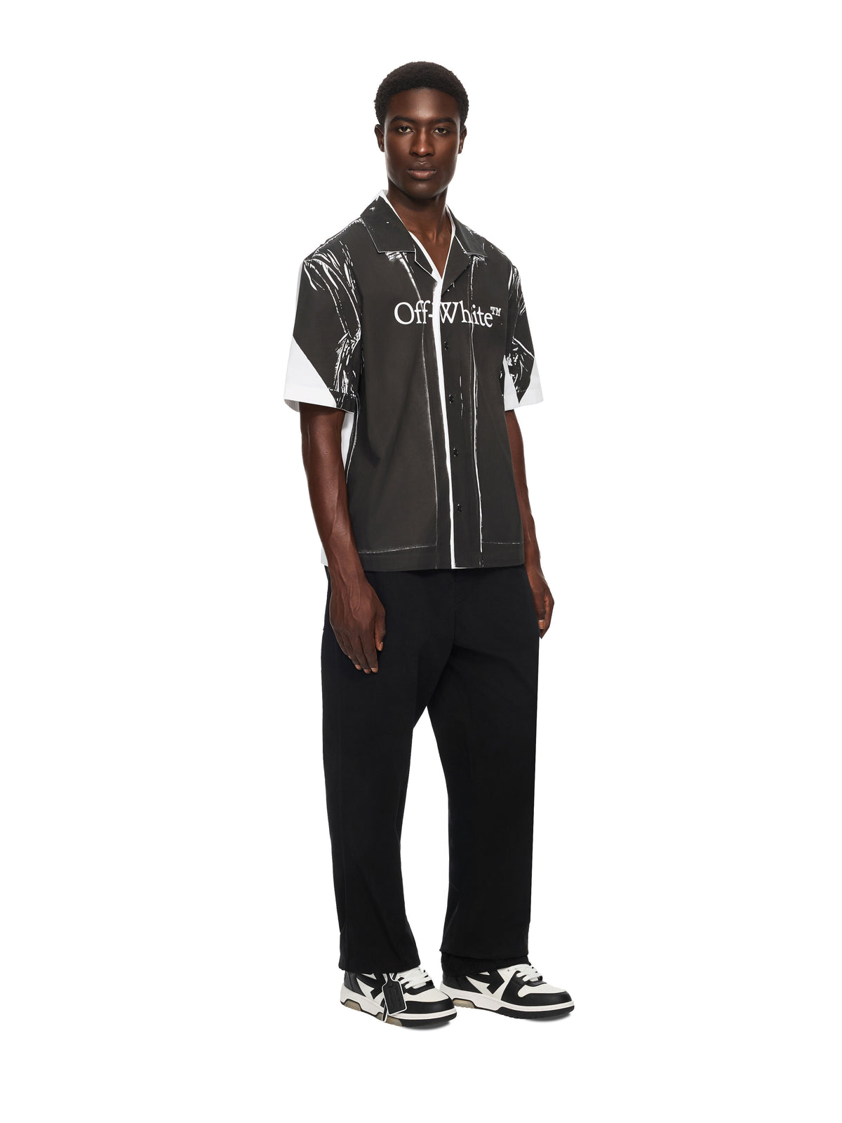 OFF-WHITE OUT OF OFFICE SNEAKERS WHITE - BLACK — vista 7