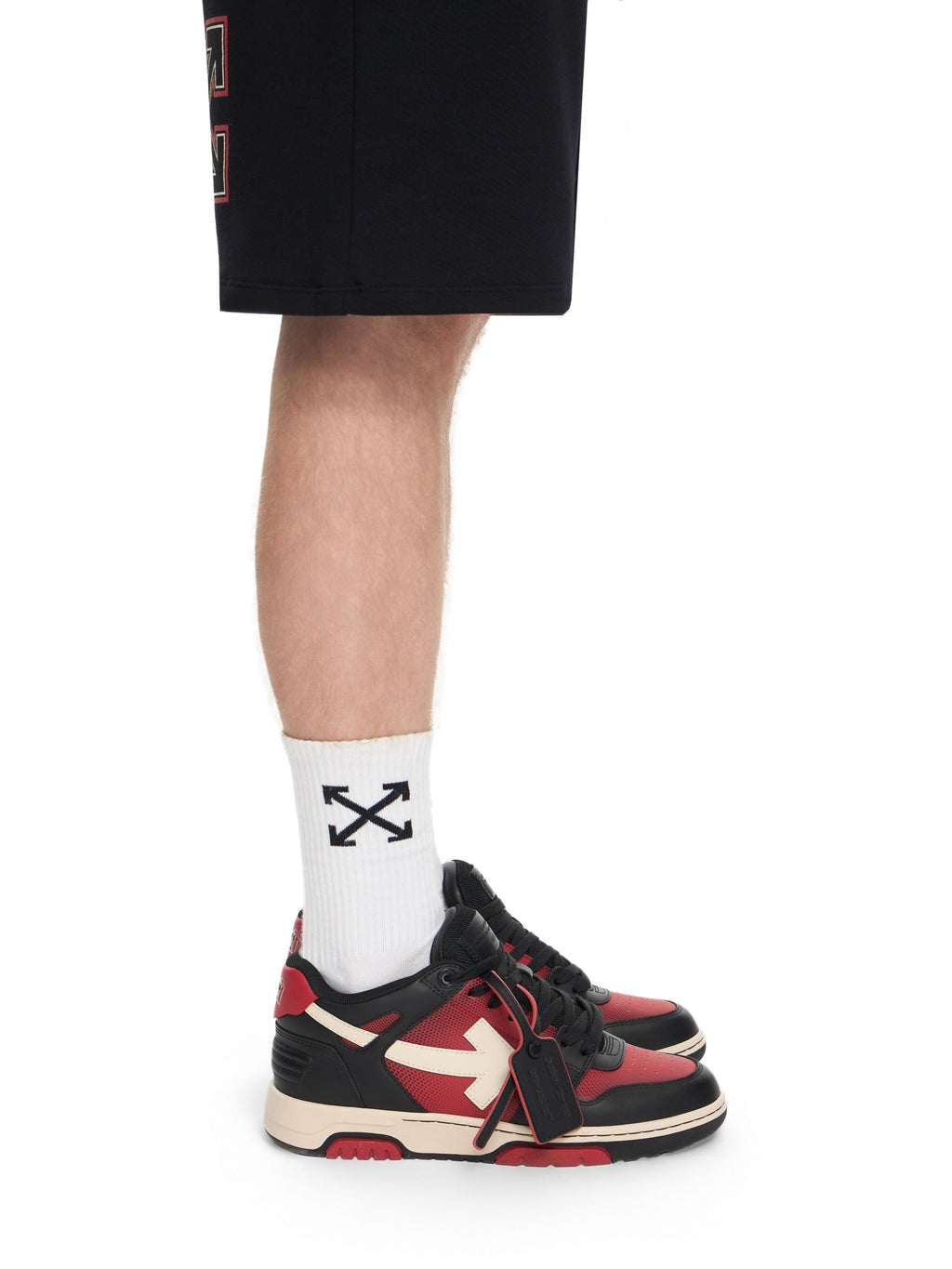 OFF-WHITE OUT OF OFFICE SNEAKERS BLACK/WHITE — vista 2
